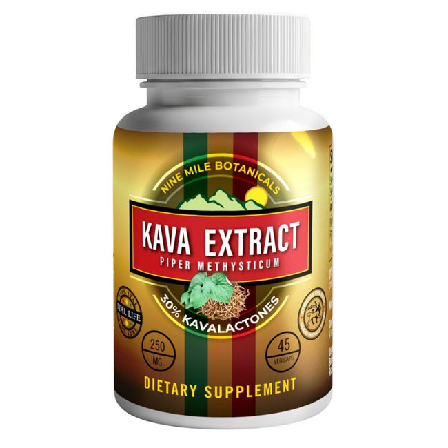 Nine Mile Botanicals Kava Extract 30% 45 Capsules Best Sales Price - Edibles