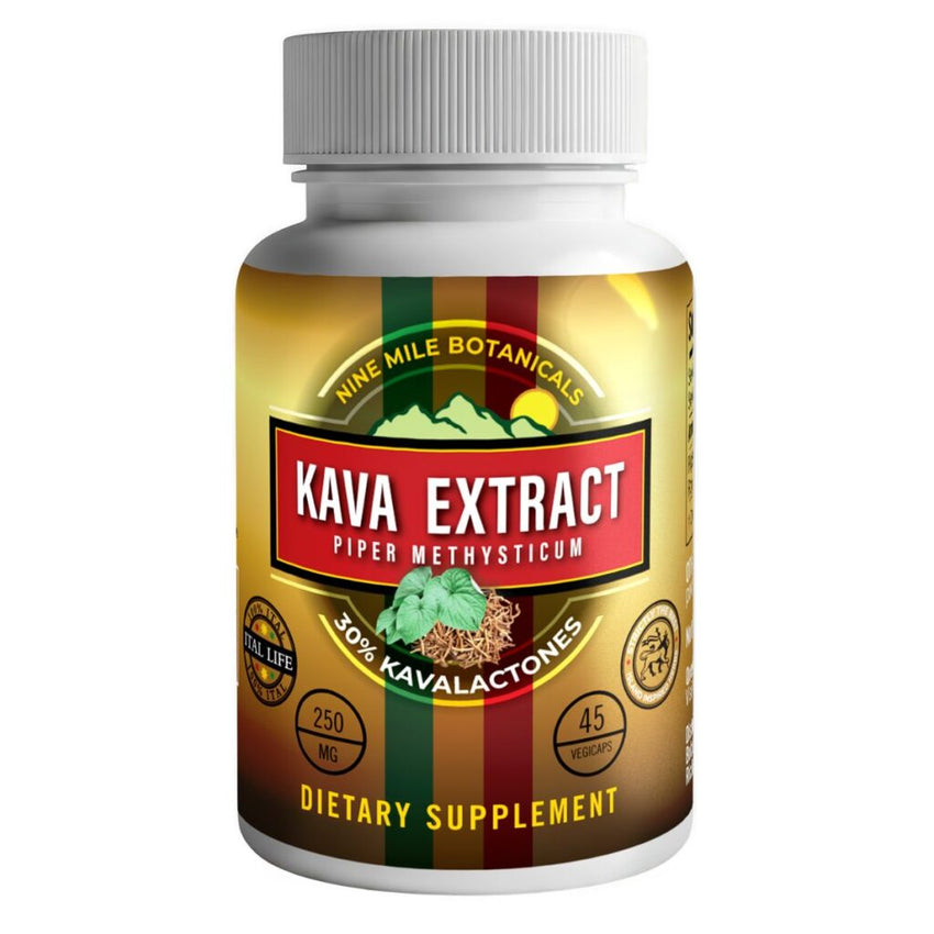 Nine Mile Botanicals Kava Extract 30% 45 Capsules Best Sales Price - Edibles