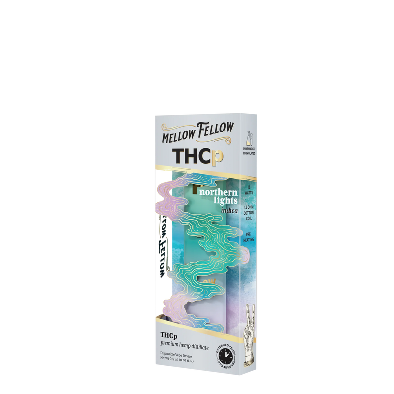 Mellow Fellow THCp 0.5g Disposable Vape - Northern Lights (Indica) Best Sales Price - Vape Pens