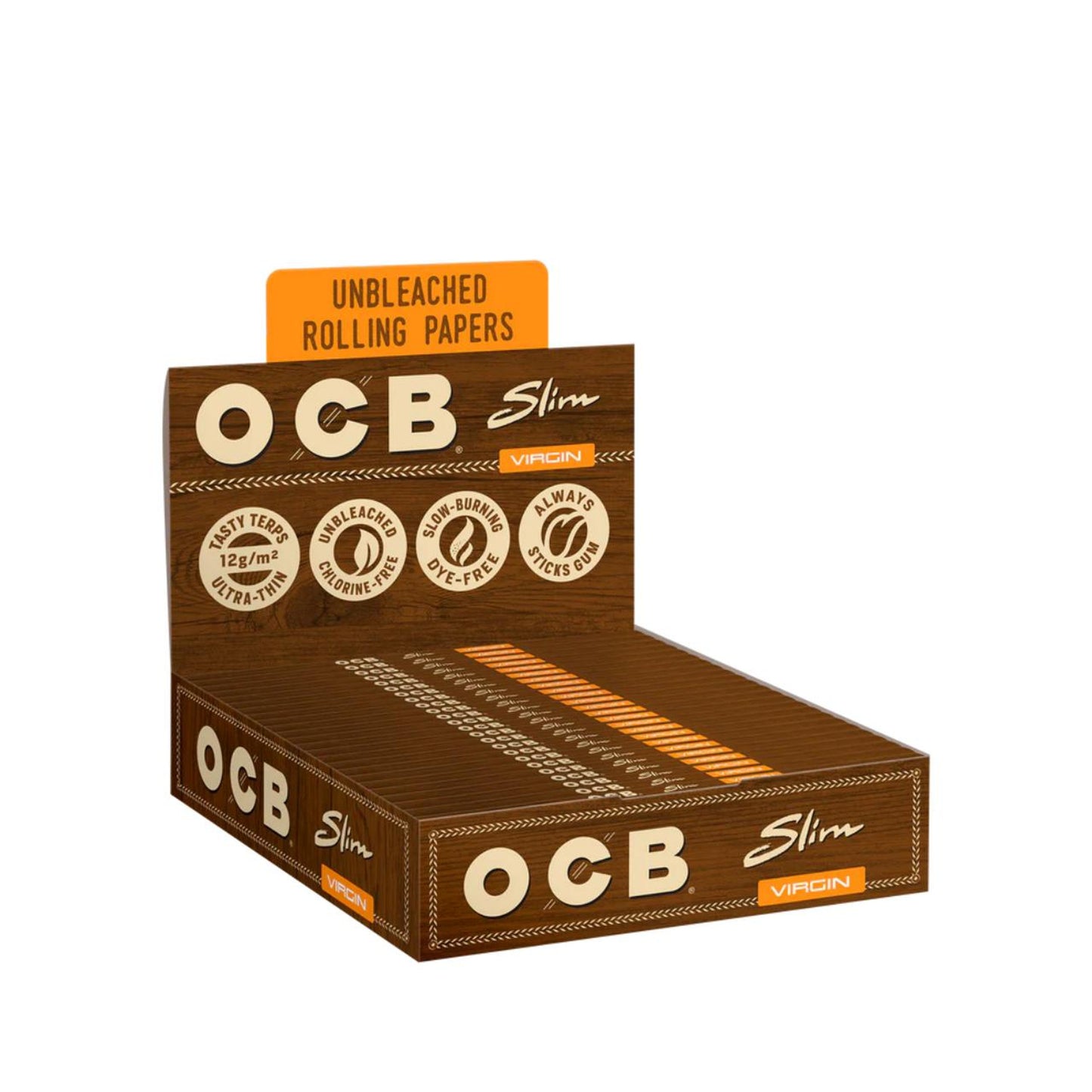 OCB Rolling Papers - King Size Slim (Pack of 24)