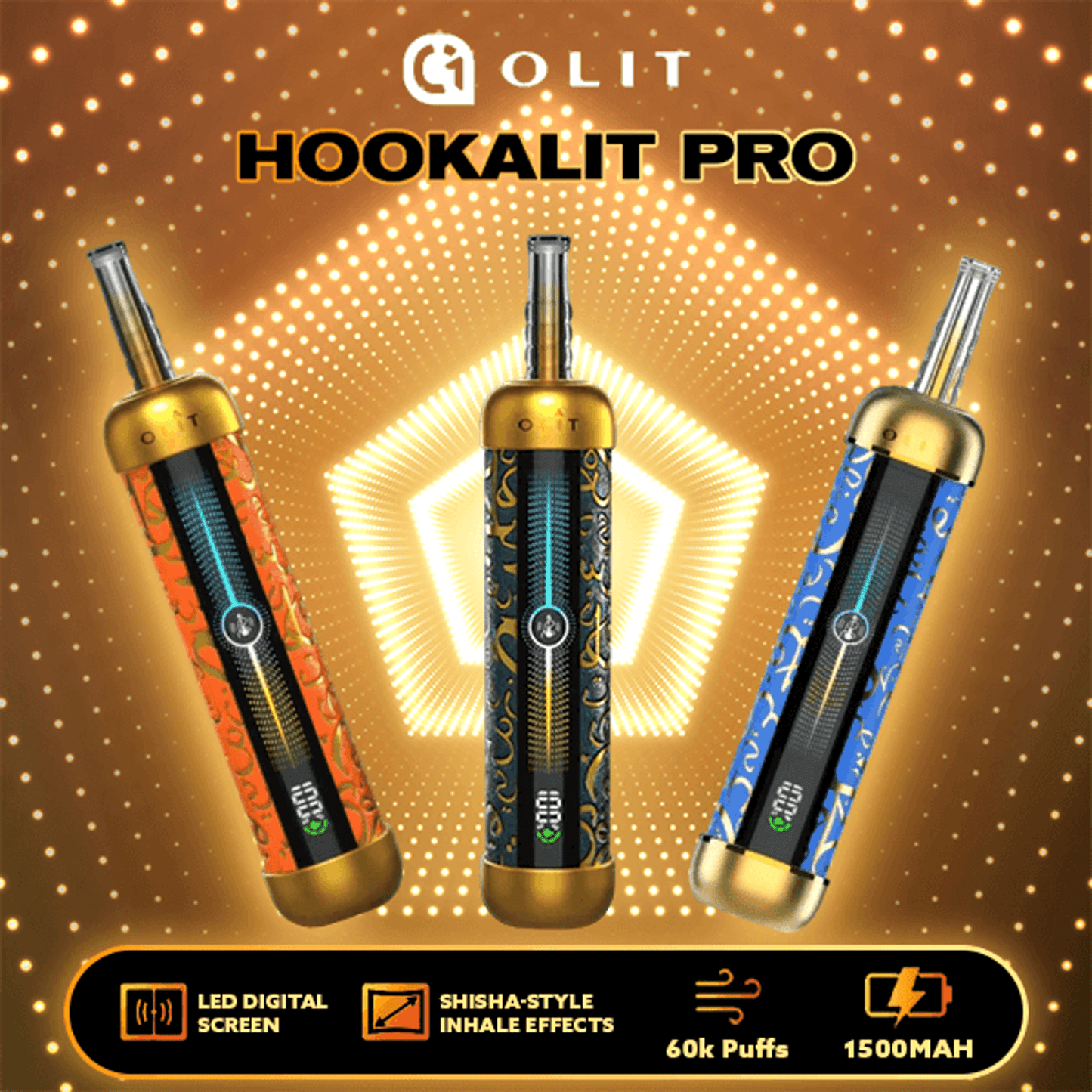 OLIT Hookahlit Pro Disposable (60000 Puffs)