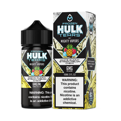 Frozen White Gummy by Mighty Vapors Hulk Tears E-Juice 100mL (Freebase) Best Sales Price - eJuice