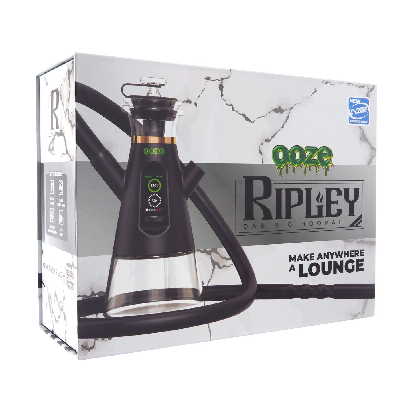 Ooze Ripley Dab Rig Hookah 2400mAh C-Core