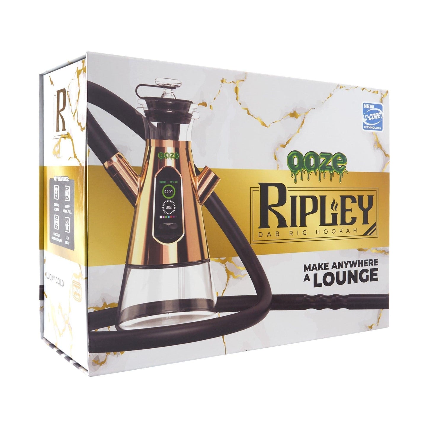 Ooze Ripley Dab Rig Hookah 2400mAh C-Core