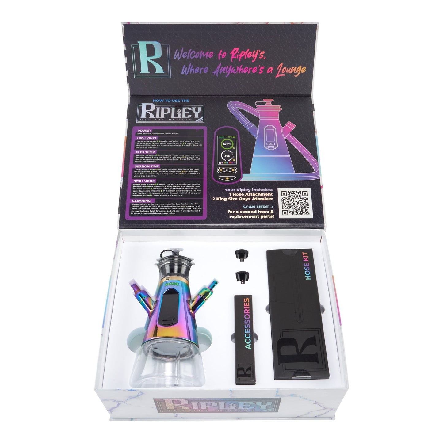 Ooze Ripley Dab Rig Hookah 2400mAh C-Core