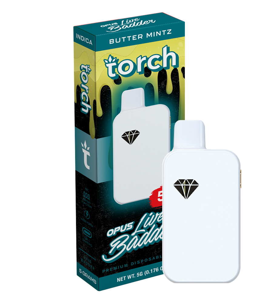 Torch Opus Live Badder Blend Butter Mintz | Indica | 5g Best Sales Price - Vape Pens