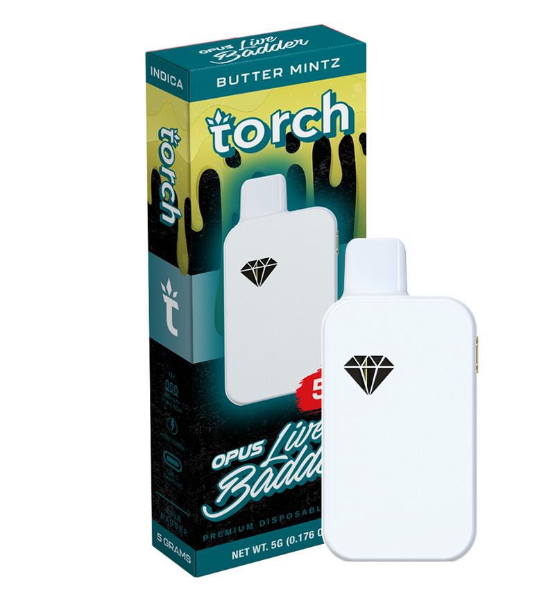 Torch Opus Live Badder Blend Butter Mintz | Indica | 5g Best Sales Price - Vape Pens