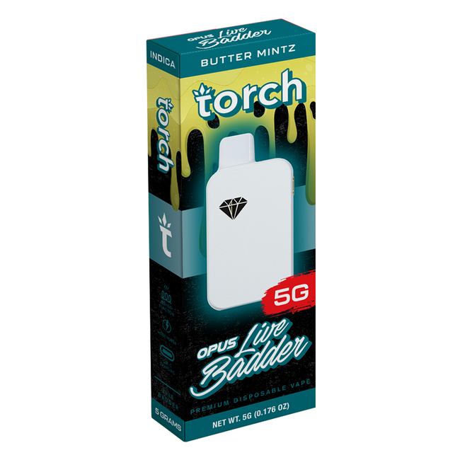 Torch Opus Live Badder Blend Butter Mintz | Indica | 5g Best Sales Price - Vape Pens