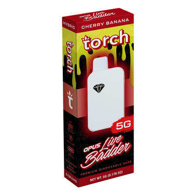 Torch Opus Live Badder Blend Cherry Banana | Hybrid | 5g Best Sales Price - Vape Pens