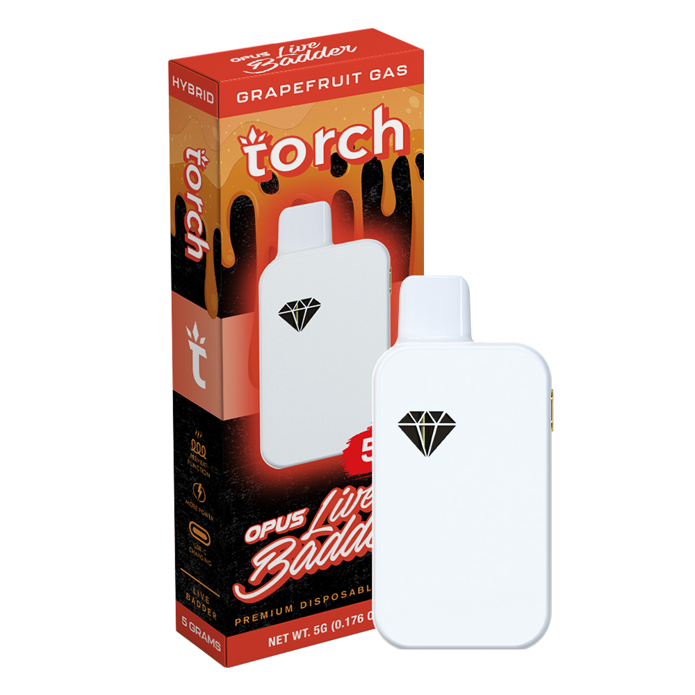 Torch Opus Live Badder Blend Grapefruit Gas | Indica | 5g Best Sales Price - Vape Pens