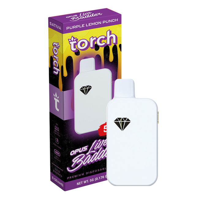 Torch Opus Live Badder Blend Purple Lemon Punch | Sativa | 5g Best Sales Price - Vape Pens