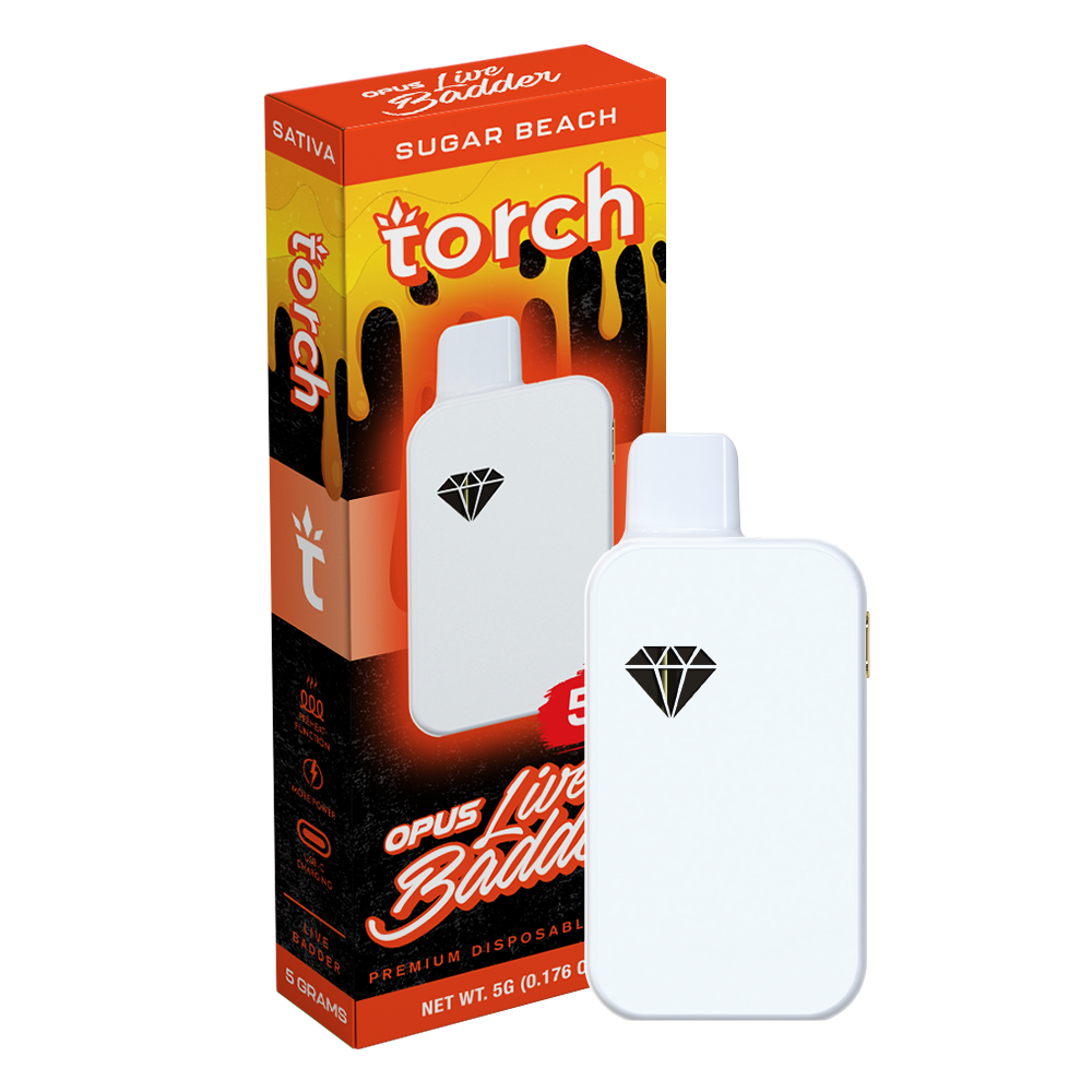 Torch Opus Live Badder Blend Sugar Beach | Sativa | 5g Best Sales Price - Vape Pens