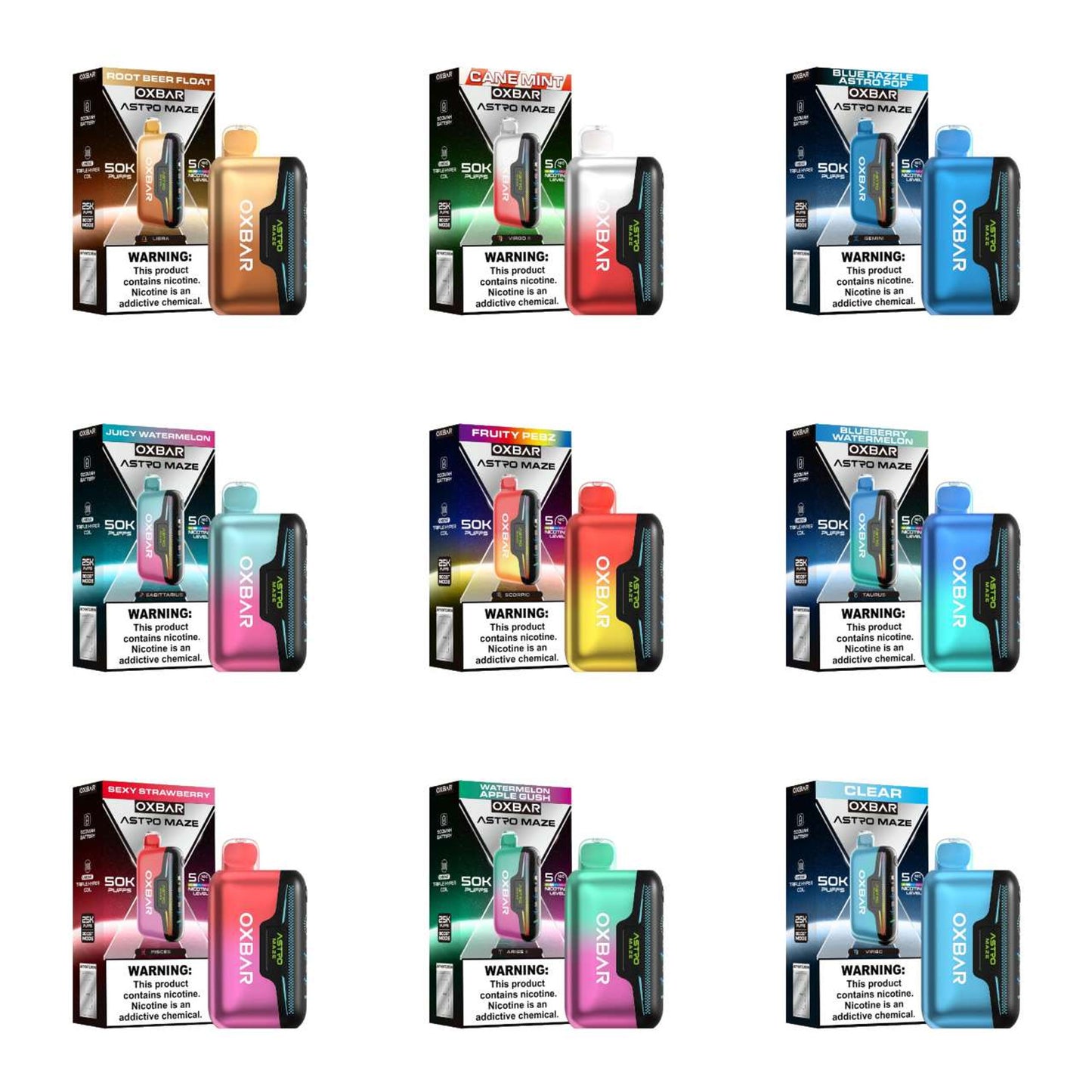 OXBAR Astro Maze Disposable (50000 Puffs) - Buy 1 Get 1 Free