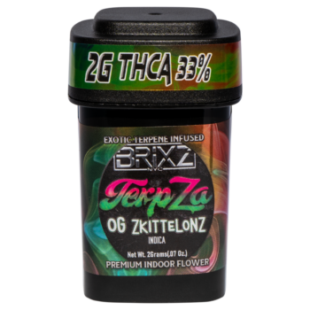 BRIXZ NYC TerpZa 33% THCA Flower – Exotic Flavor Enhanced Indoor Flower 2g