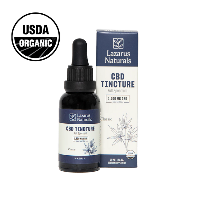 Lazarus Naturals ORGANIC CBD TINCTURE, 50MG/ML