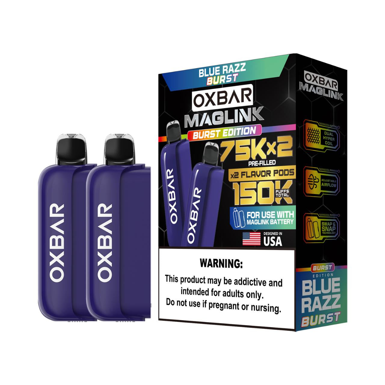 Oxbar Maglink Nixodine 75K Pre-filled Replacement Pod (Pack of 2)