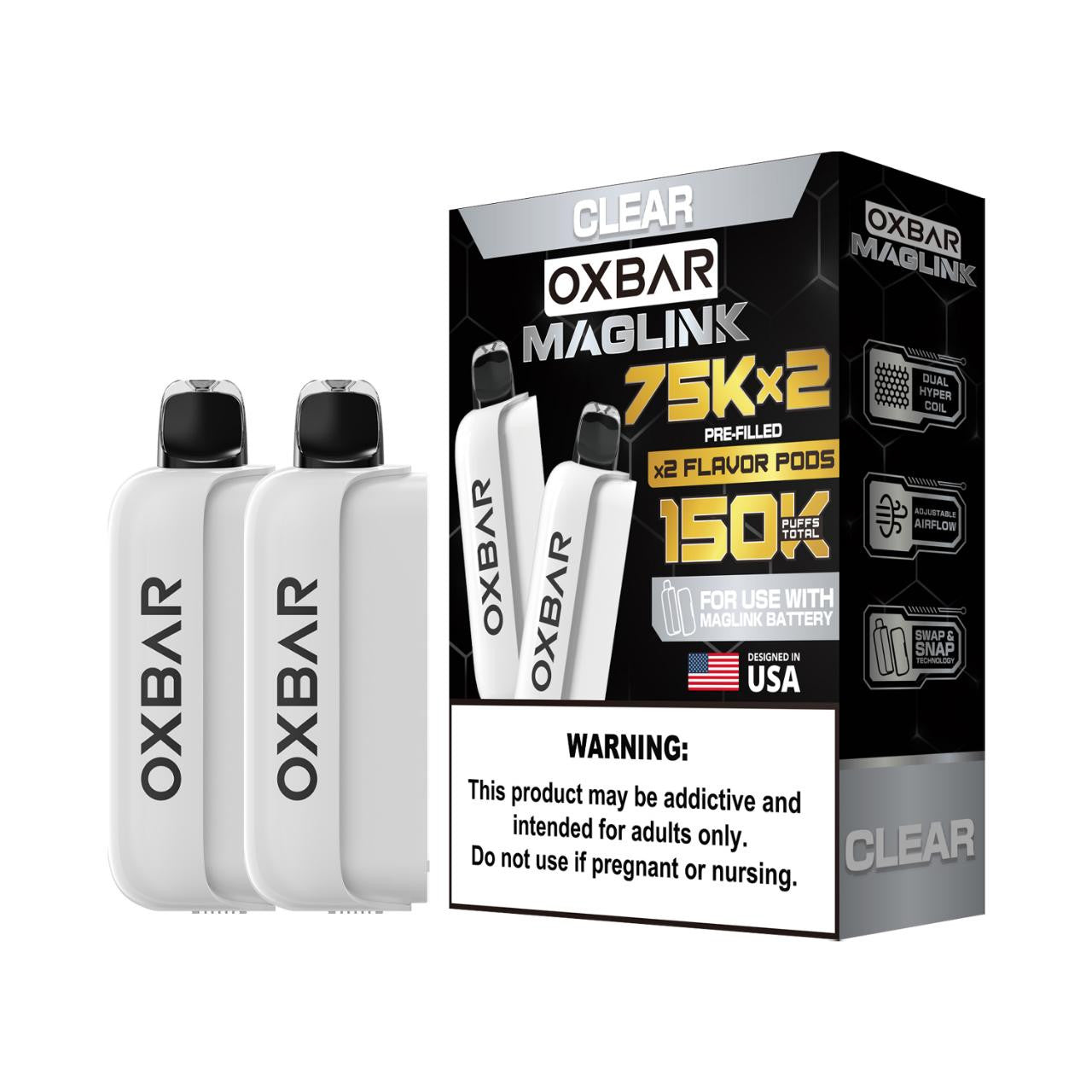 Oxbar Maglink Nixodine 75K Pre-filled Replacement Pod (Pack of 2)