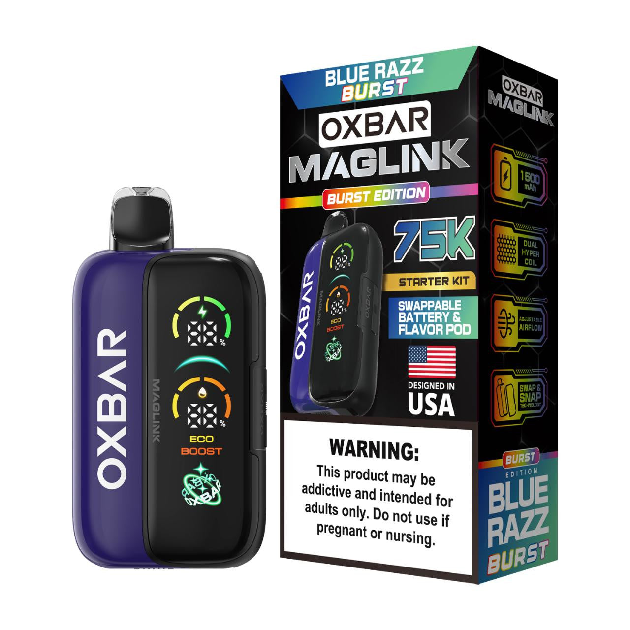 Oxbar Maglink Nixodine Kit Disposable (750000 Puffs)