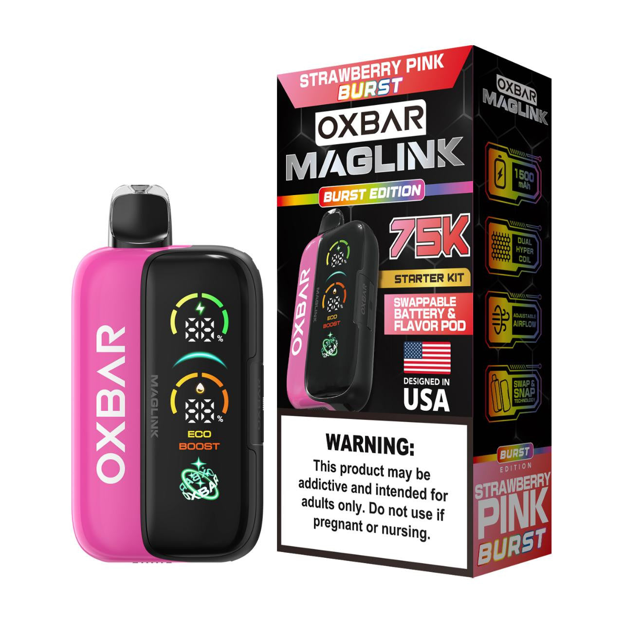 Oxbar Maglink Nixodine Kit Disposable (750000 Puffs)