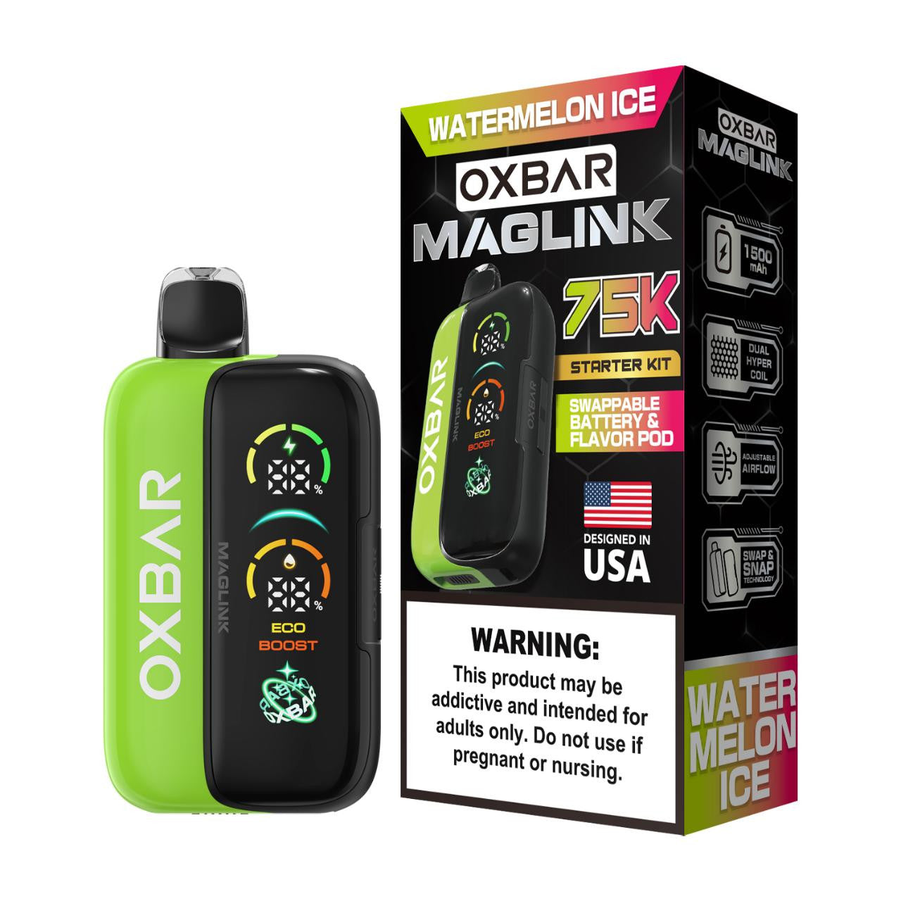 Oxbar Maglink Nixodine Kit Disposable (750000 Puffs)