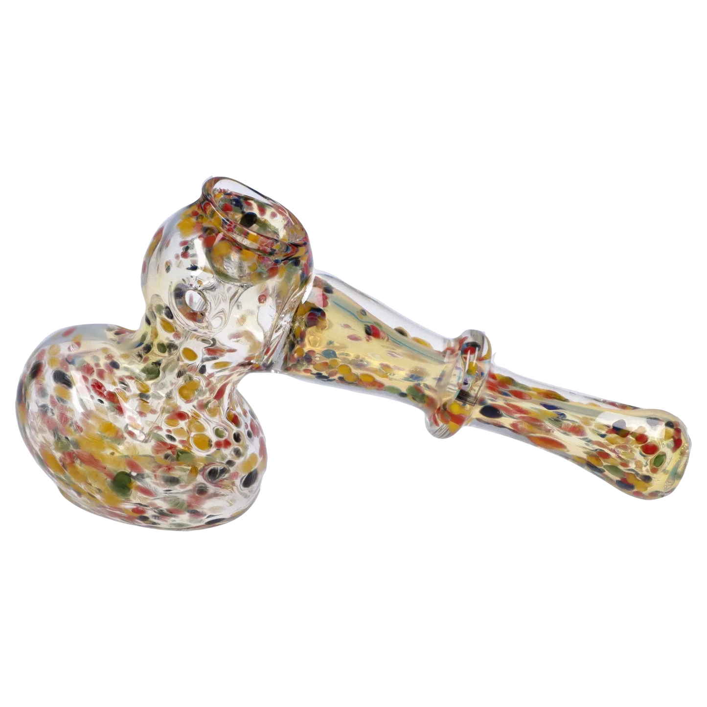 DankStop Rainbow Frit Hammer Bubbler - 5 in.