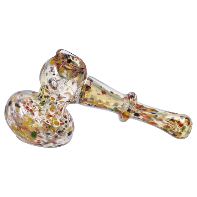 DankStop Rainbow Frit Hammer Bubbler - 5 in.