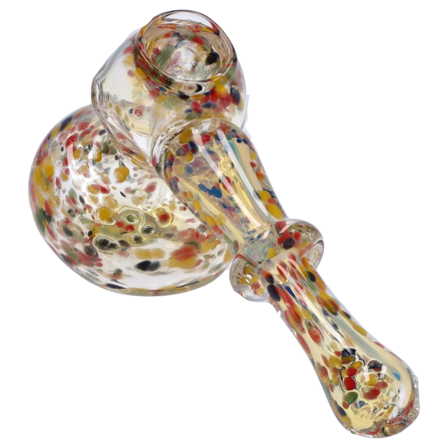 DankStop Rainbow Frit Hammer Bubbler - 5 in.
