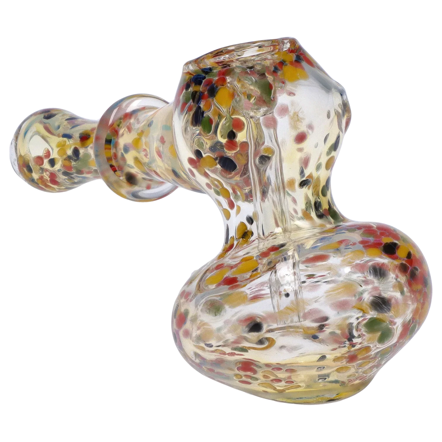 DankStop Rainbow Frit Hammer Bubbler - 5 in.