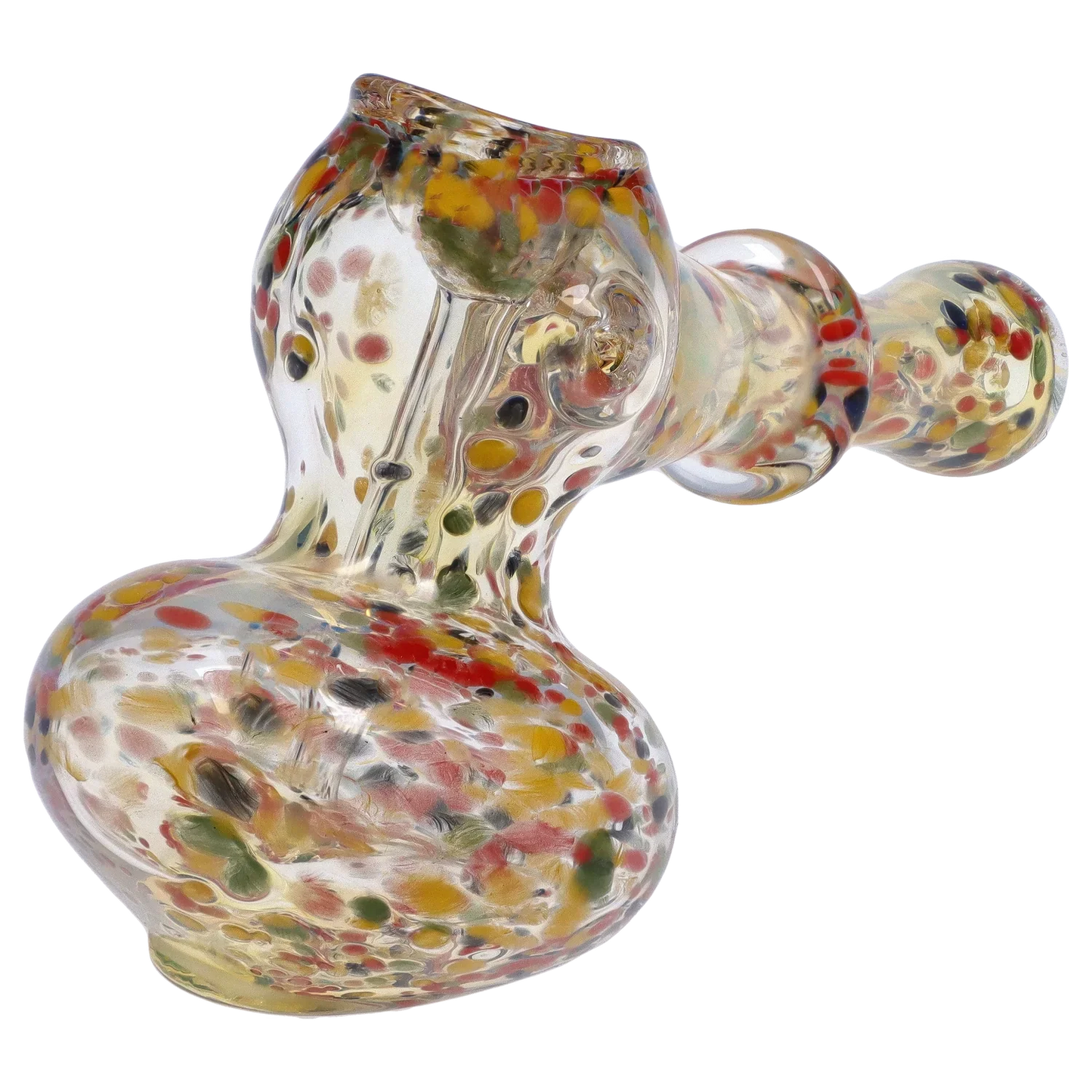 DankStop Rainbow Frit Hammer Bubbler - 5 in.
