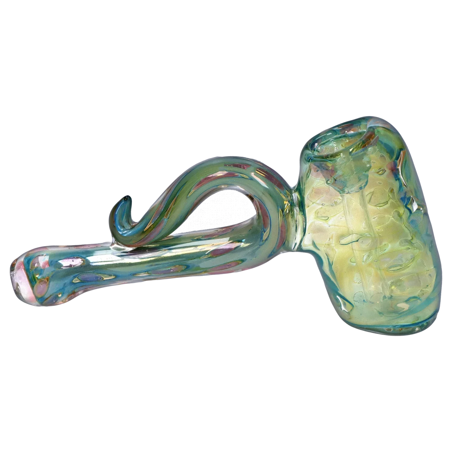 DankStop Gold Fume Bubble Trap Hammer Bubbler - 6 in.