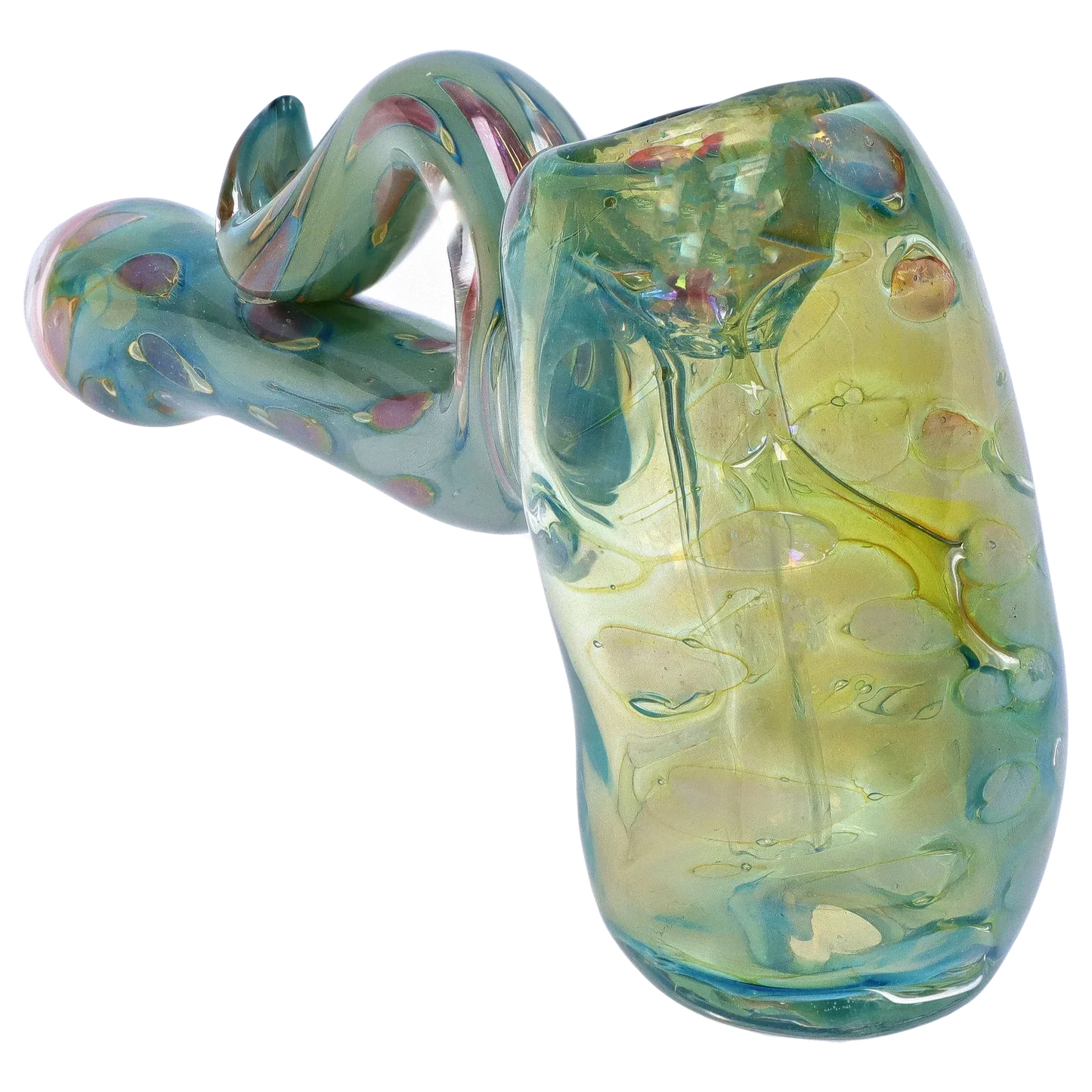 DankStop Gold Fume Bubble Trap Hammer Bubbler - 6 in.