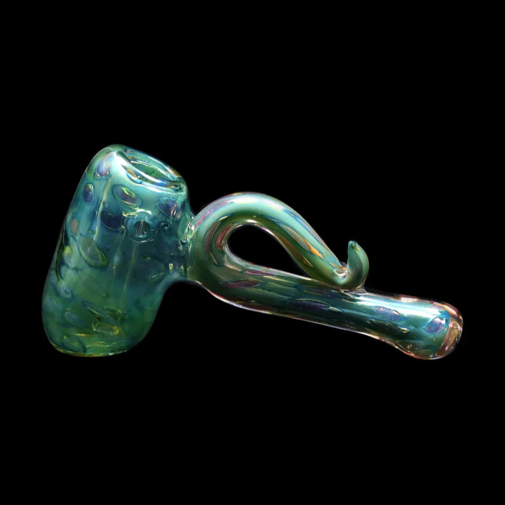 Smoke Cartel Gold Fume Bubble Trap Hammer Bubbler - 6 in.