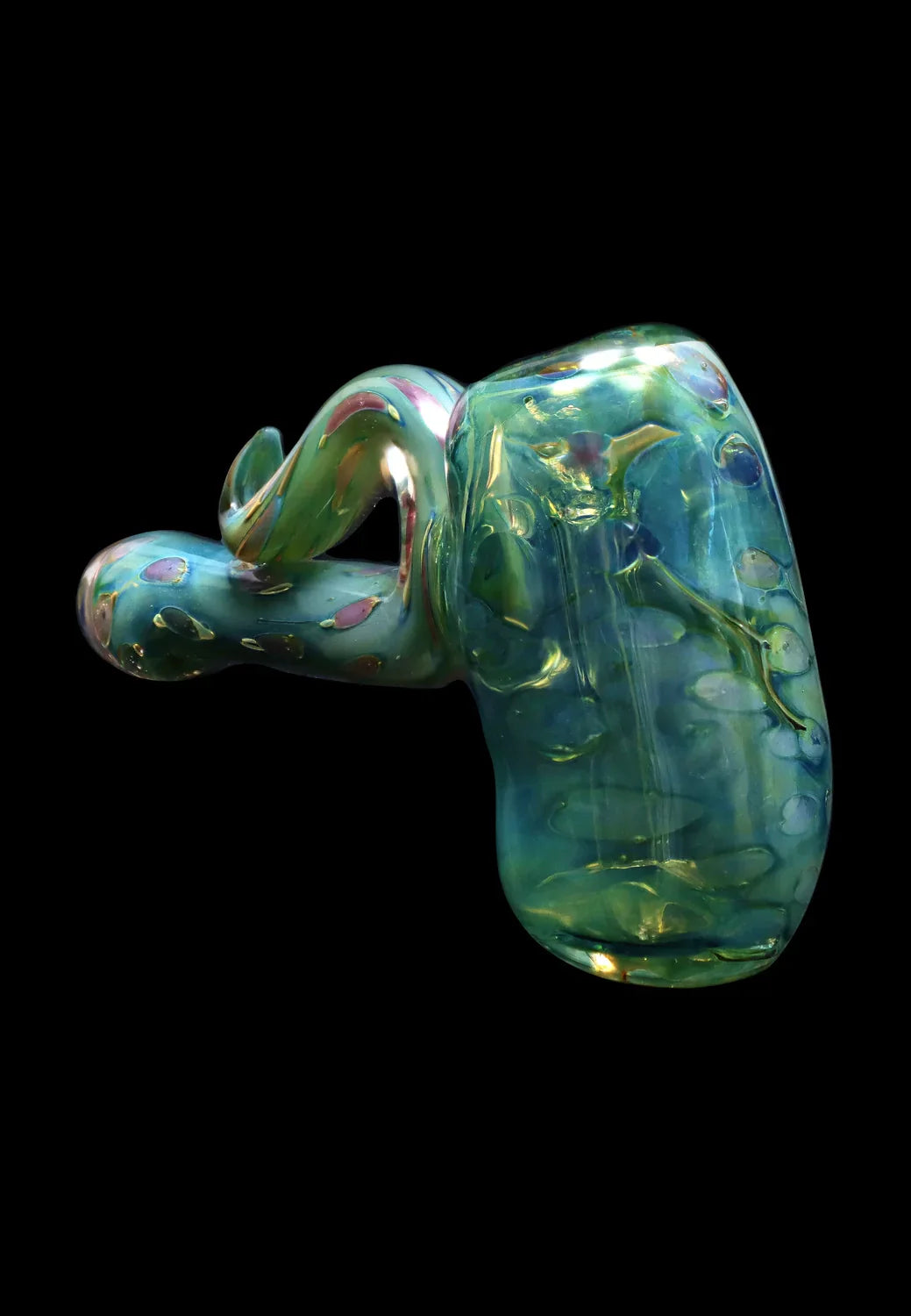 Smoke Cartel Gold Fume Bubble Trap Hammer Bubbler - 6 in.