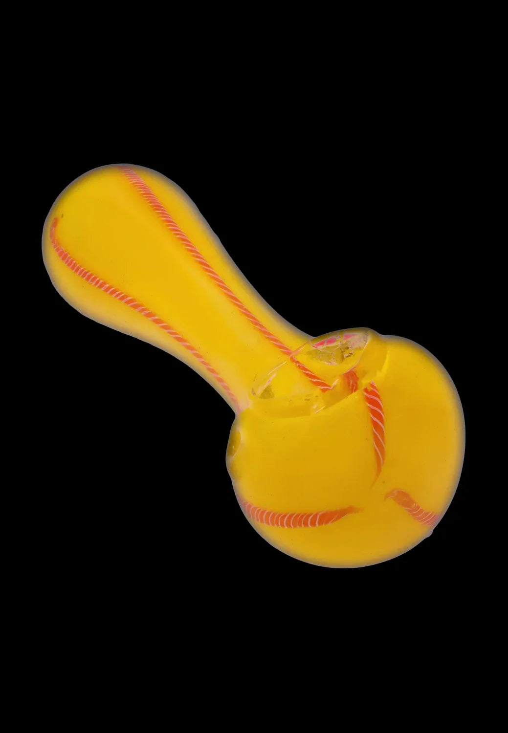 Smoke Cartel Frit Glass with Rasta Line Spoon Pipe - 4.5 in.