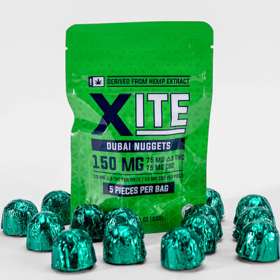 Xite D9 Dubai Nuggets (5ct Bag) Best Sales Price - Gummies