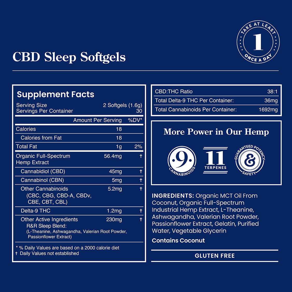 R&R CBD Sleep Softgels