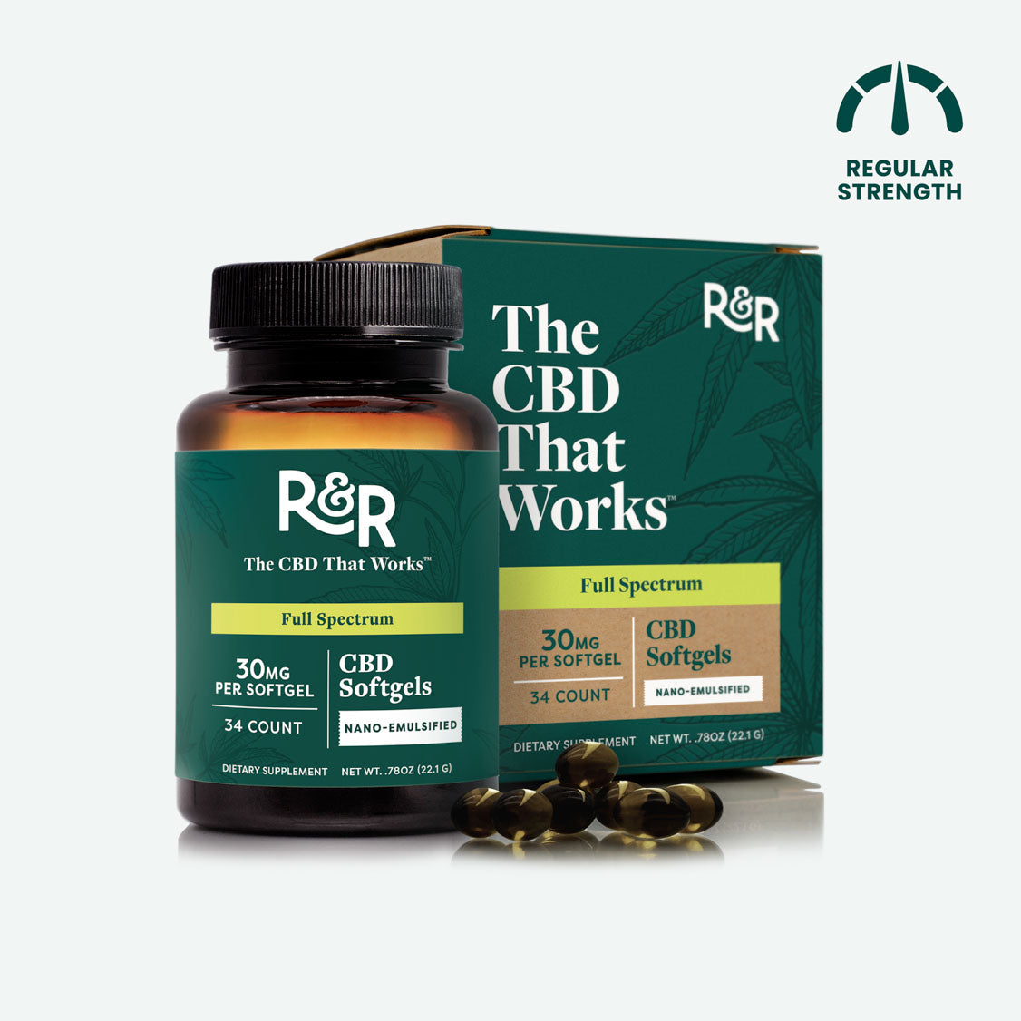 R&R CBD Multifunctional CBD Softgels
