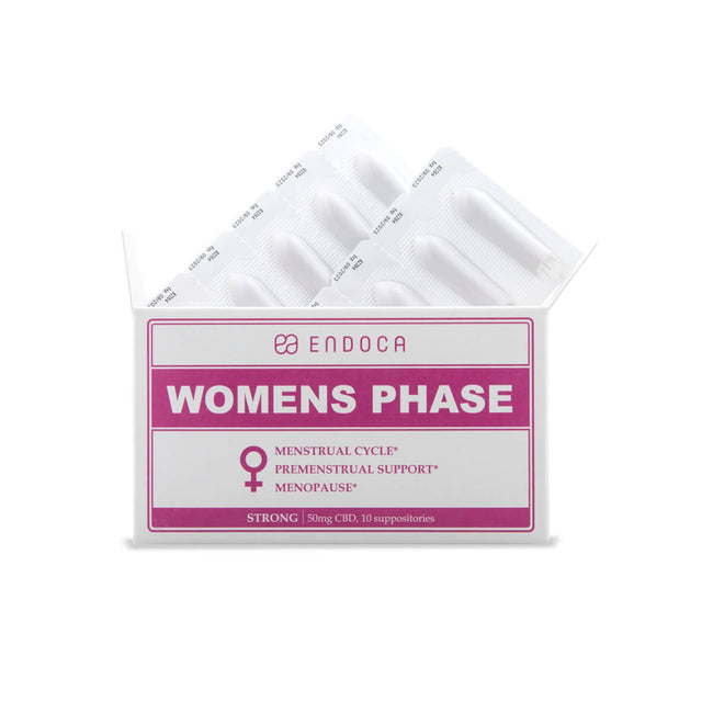 Endoca DE SUPPOSITORIES WOMENS PHASE 500MG CBD
