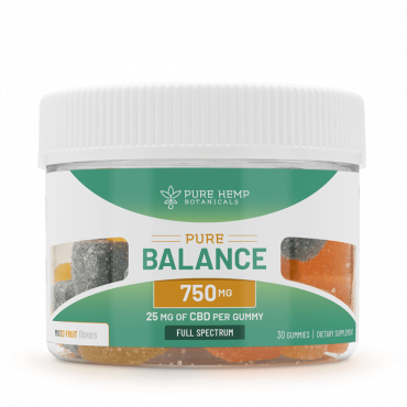 Pure Hemp Botanicals 750mg CBD Gummies for Daily Balance