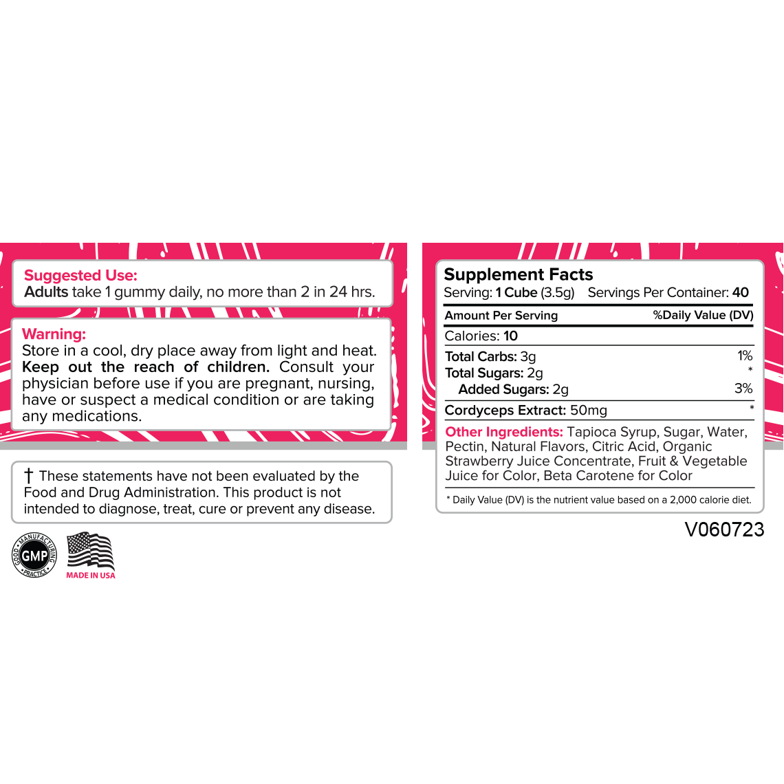 Premium Jane Cordyceps Mushroom Gummies