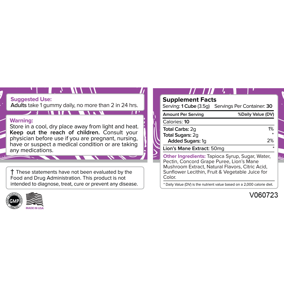 Premium Jane Lion’s Mane Mushroom Gummies