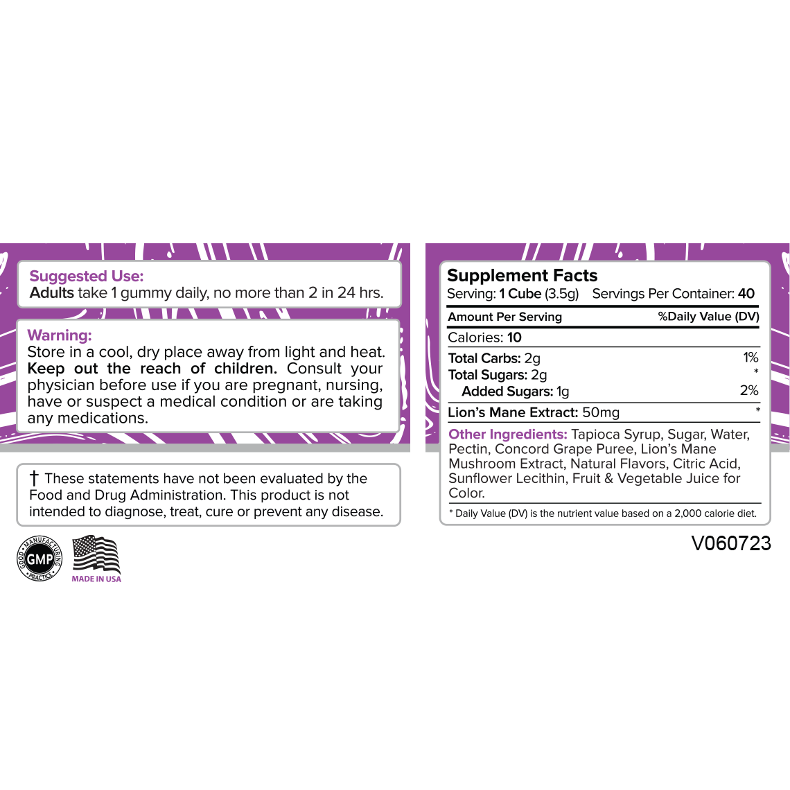 Premium Jane Lion’s Mane Mushroom Gummies