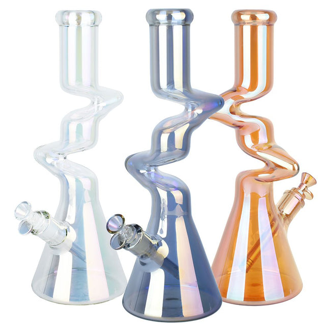 Twisty Tunnel Electroplated Water Bong
