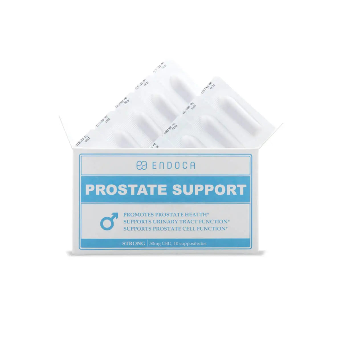 Endoca Prostate Support Suppositories, 500mg CBD