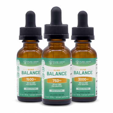 Pure Balance Broad Spectrum CBD Tinctures by Pure Hemp Botanicals Best Sales Price - Tincture Oil