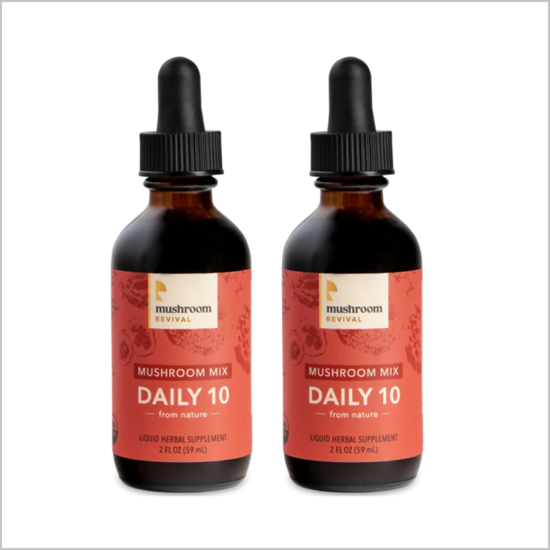 Mushroom Revival Daily 10 Mix Mushroom Tincture Best Sales Price - Tincture Oil