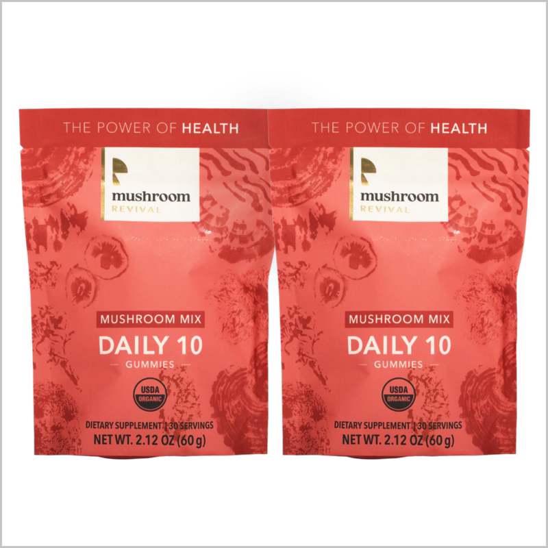 Mushroom Revival Daily 10 Mix Mushroom Gummies Best Sales Price - Gummies