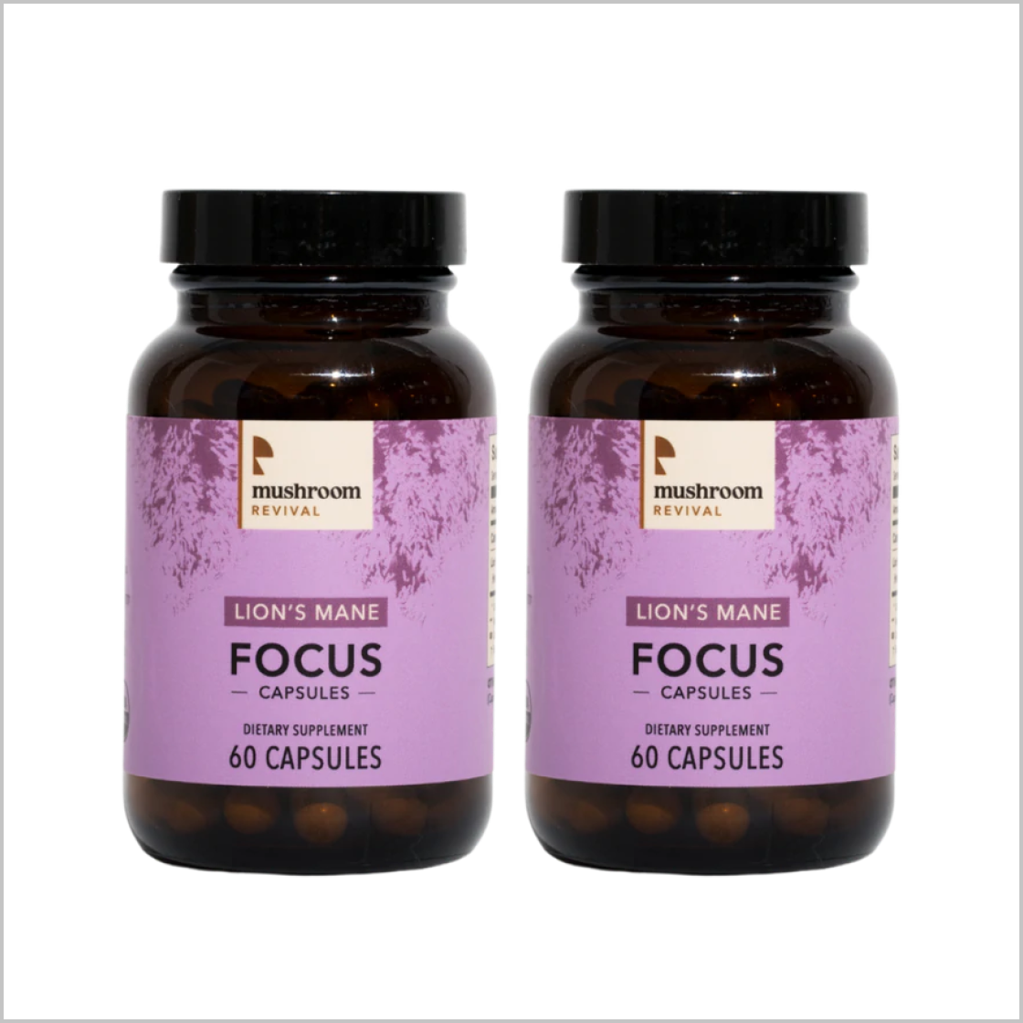 Mushroom Revival Focus Lion's Mane Capsules Best Sales Price - Edibles