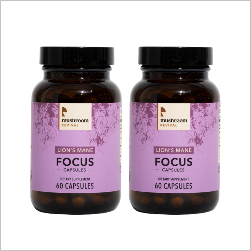 Mushroom Revival Focus Lion's Mane Capsules Best Sales Price - Edibles