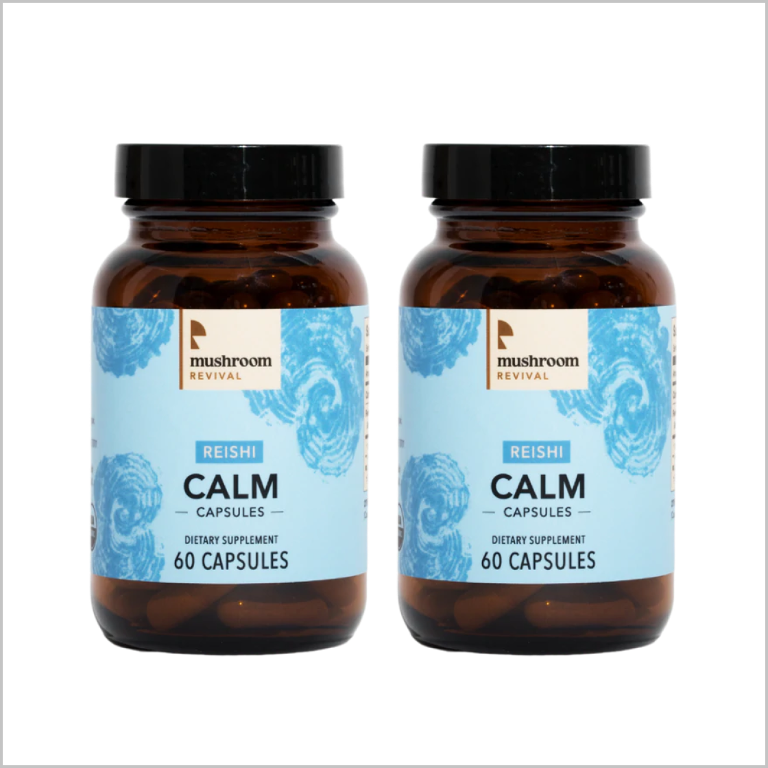 Mushroom Revival Calm Reishi Mushroom Capsules Best Sales Price - Edibles